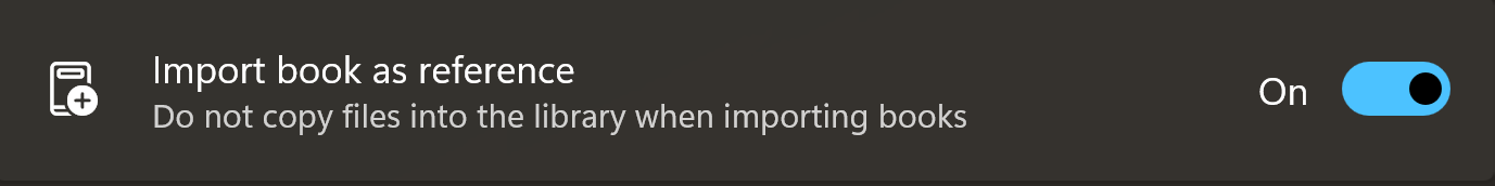 Import books by reference